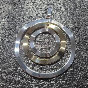 Signed Vintage silver and gold pendant by Best